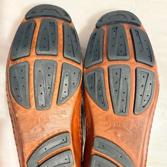 Pikolinos Brown Leather Driving Shoes 45 (US 11.5–12) Handmade Comfort Moccasins - Picture 11 of 16